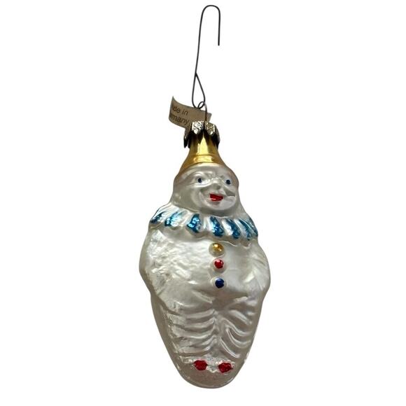 Antique Vintage My Darling Gold Pink Joey Clown German Glass Christmas Ornament - Picture 1 of 6
